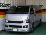 TOYOTA�@�n�C�G�[�X�i2006�N�j�@�Ɂ@RECARO�i���J���j�@SR-7F�@GK100�@BK/SIL�@�~���E�@����