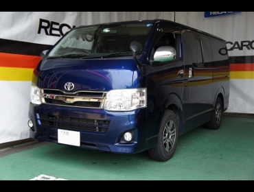 TOYOTA�@�n�C�G�[�X�@�V�^����i2013�N�j�@�Ɂ@RECARO�i���J���j�@SR-7F�@GK100�@BK/�u���[�@�A�[�����X�g�t���@����