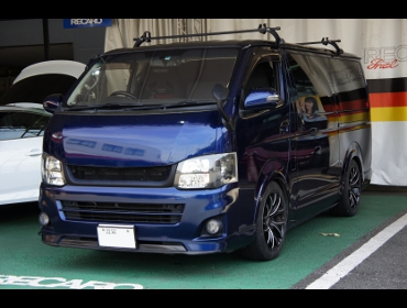 TOYOTA�@�n�C�G�[�X�@�t�����g3�l�|���@�Ɂ@RECARO�i���J���j�@SR-7F�@GK100�@BK/RED�@����