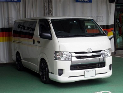 TOYOTA�@�n�C�G�[�X�@4�^�i2015�N�j�@�Ɂ@RECARO�i���J���j�@SR-7�@GK100�@BK/SIL�@�V�[�g�q�[�^�[�t���@����