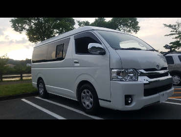 TOYOTA�@�n�C�G�[�X�@5�^�@�����O���C�h�@�~�h�����[�t�@�L�����s���O�J�[�@�Ɂ@RECARO�i���J���j�@LX-F�@IN110�@BK�@�A�[�����X�g�t���@�~���E�@����