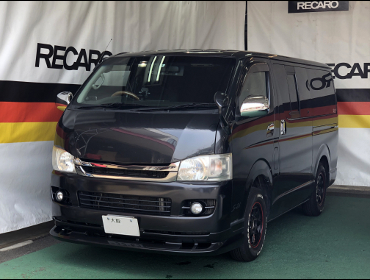 TOYOTA�@�n�C�G�[�X�@200�n�i2007�N�j�@�Ɂ@RECARO�i���J���j�@SR-7F�@KK100�@BK�@����