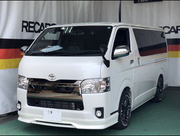 TOYOTA�@�n�C�G�[�X�i2019�N�j�@�Ɂ@RECARO�i���J���j�@SR-7F�@GK100�@BK/SIL�@A/R�^�C�v�@����