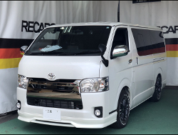 TOYOTA�@�n�C�G�[�X�i2019�N�j�@�Ɂ@RECARO�i���J���j�@SR-7F�@GK100�@BK/SIL�@A/R�^�C�v�@����
