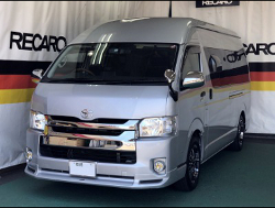 TOYOTA�@�n�C�G�[�X�i2014�N�j�@�Ɂ@RECARO�i���J���j�@SR-7F�@GK100�@BK/SIL�@�A�[�����X�g�t���@����