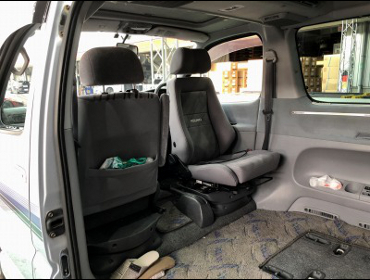 TOYOTA�@�n�C�G�[�X���W�A�X�@KCH40H�i1997�N�j�@�Ɂ@RECARO�i���J���j�@�G���S���hMV�@�O���C�@����