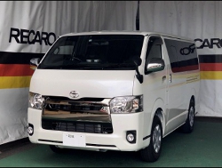 TOYOTA�@�n�C�G�[�X�@200�n�@5�^�i2019�N�j�@�Ɂ@RECARO�i���J���j�@SR-7F�@GK100�@BK/RED�@A/R�@�V�[�g�q�[�^�[�t���@����