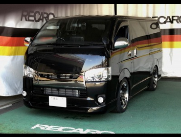 TOYOTA�@�n�C�G�[�X�@5�^�@�i���[�f�B�[�[���@�Ɂ@RECARO�i���J���j�@SR-7F�@GK100�@BK/�u���[�@�~���E�@����