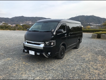 TOYOTA�@�n�C�G�[�X�@200�n�@5�^�@�K�\�����ԁ@�Ɂ@RECARO�i���J���j�@SR-7F�@GU100H�@�u���E���@�V�[�g�q�[�^�[�t���@�~���E�@����