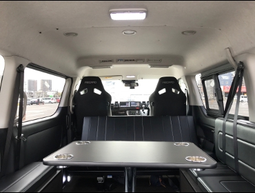 TOYOTA�@�n�C�G�[�X�@200�n�@5�^�@�K�\�����ԁ@�Ɂ@RECARO�i���J���j�@SR-7F�@GU100H�@�u���E���@�V�[�g�q�[�^�[�t���@�~���E�@����