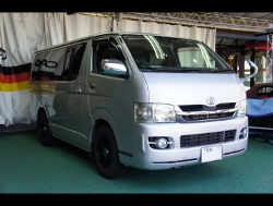 TOYOTA�@�n�C�G�[�X�i2009�N�j�@�Ɂ@RECARO�i���J���j�@SR-7F�@GK100�@BK/�u���[�@����