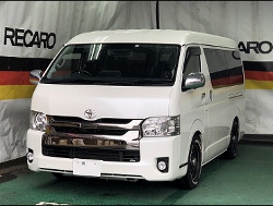 TOYOTA�@�n�C�G�[�X�@200�n�i2017�N�j�@�Ɂ@RECARO�i���J���j�@SR-7�@GK100�@BK/BK�@����