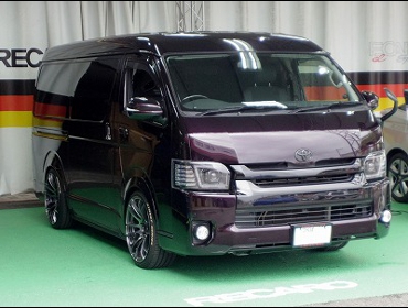 TOYOTA�@�n�C�G�[�X�@TRH216K�i2017�N�j�@�Ɂ@RECARO�i���J���j�@SR-7F�@GU100H�@BK�@�V�[�g�q�[�^�[�t���@����