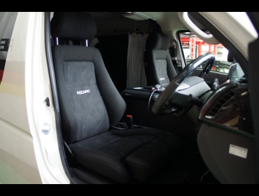 TOYOTA�@�n�C�G�[�X���S���@TRH214W�i2019�N�j�@�Ɂ@RECARO�i���J���j�@�G���S���hMV BK�@�~���E�@����