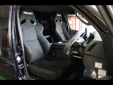 TOYOTA�@�n�C�G�[�X�@GDH201V�i2019/11���j�@�Ɂ@RECARO�i���J���j�@SR-7F�@KK100�@BK�@�~���E�@����