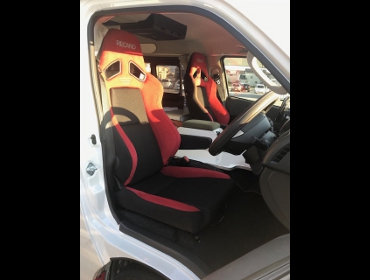 TOYOTA�@�n�C�G�[�X�@TRH219W�i2020�N12���j�@�Ɂ@RECARO�i���J���j�@SR-7F�@GU100H�@RED�@A/R�@�~���E�@����