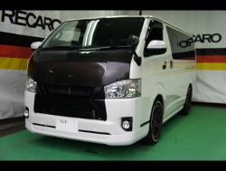 TOYOTA�@�n�C�G�[�X�@4�^�i2015�N�j�@�Ɂ@RECARO�i���J���j�@SR-7F�@GU100H�@�u���E���@A/R�@�V�[�g�q�[�^�[�t���@����