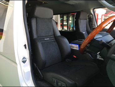 TOYOTA�@�n�C�G�[�X�@4�^�@�Ɂ@RECARO�i���J���j�@�I���\�y�hDL220HV�@���@�I���\�y�hAN220�@BK�@����