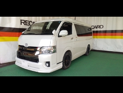 TOYOTA�@�n�C�G�[�X�@5�^�@�Ɂ@RECARO�i���J���j�@SR-7F�@KK100�@BK�@�V�[�g�q�[�^�[�t���@�~���E�@����