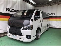 TOYOTA�@�n�C�G�[�X�@5�^�i2019�N�j�@�Ɂ@RECARO�i���J���j�@SR-7F�@GU100�@RED�@�~���E�@����