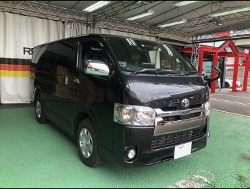 TOYOTA�@�n�C�G�[�X�@GDH206V�@�Ɂ@RECARO�i���J���j�@SR-6�@KK100S�@BK�@����