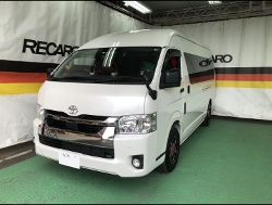 TOYOTA�@�n�C�G�[�X�i2021�N�j�@�Ɂ@RECARO�i���J���j�@SR-7F�@GU100�@RED�@�A�[�����X�g�t���@����