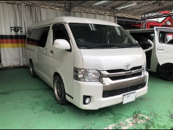 TOYOTA�@�n�C�G�[�X�@�Ɂ@RECARO�i���J���j�@SR-7F�@GK100�@BK/�u���[�@�A�[�����X�g�t���@����