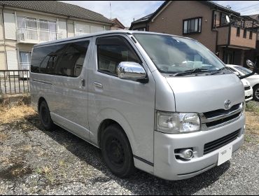 TOYOTA�@�n�C�G�[�X�o���@�i���[�@�X�[�p�[GL�i2008�N�j�@�Ɂ@RECARO�i���J���j�@SR-7F�@KK100�@BK�@����