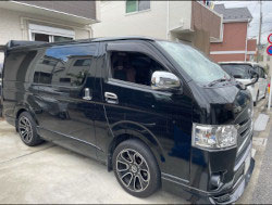 TOYOTA�@200�n�n�C�G�[�X�@�t�g���g2�l�|���i2017�N�j�@�Ɂ@RECARO�i���J���j�@SR-7F�@GU100H�@�u���E���@�V�[�g�q�[�^�[�t���@�A�[�����X�g�t���@����