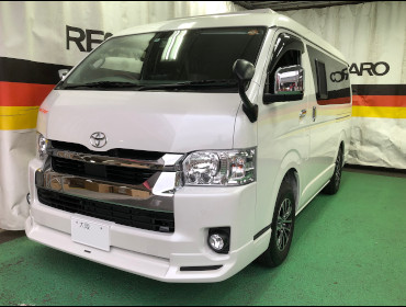 TOYOTA�@�n�C�G�[�X�i2021�N�j�@�Ɂ@RECARO�i���J���j�@SR-7F�@GU100H�@�u���E���@�V�[�g�q�[�^�[�t���@�~���E�@����