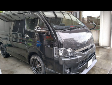 TOYOTA�@200�n�n�C�G�[�X�@5�^�@���C�h�@TRH214W�@�i2020�N�j�@�Ɂ@RECARO�i���J���j�@SR-7F�@KK100�@BK�@�~���E�@����