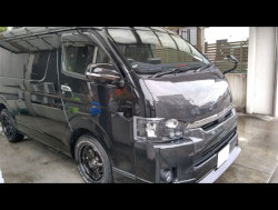 TOYOTA�@200�n�n�C�G�[�X�@5�^�@���C�h�@TRH214W�@�i2020�N�j�@�Ɂ@RECARO�i���J���j�@SR-7F�@KK100�@BK�@�~���E�@����