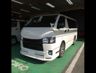 TOYOTA�@�n�C�G�[�XDX�@�t�����g�O�l�|���@�Ɂ@RECARO�i���J���j�@SR-7F�@KK100�@BK�@����