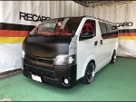TOYOTA�@�n�C�G�[�X�@TRH200�i2008�N�j�@�Ɂ@RECARO�i���J���j�@RS-GS�@RED�@���@SR-7F�@KK100�@RED�@����