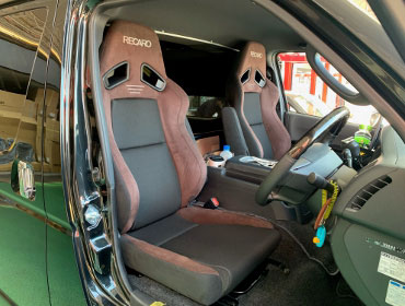 TOYOTA�@�n�C�G�[�X�@5�^�@�i���[�f�B�[�[���i2020�N�j�@�Ɂ@RECARO�i���J���j�@SR-7F�@GU100�@�u���E���@A/R�^�C�v�@�~���E�@����