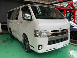 TOYOTA�@�n�C�G�[�X�@6�^�@�i���[�@�f�B�[�[���i2020�N�j�@�Ɂ@RECARO�i���J���j�@SR-7F�@GK100�@BK/�u���[�@����