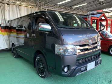 TOYOTA�@�n�C�G�[�X�@5�^�@�i���[�@�f�B�[�[���@�Ɂ@RECARO�i���J���j�@SR-7F�@GU100H�@�u���E���@�V�[�g�q�[�^�[�t���@����