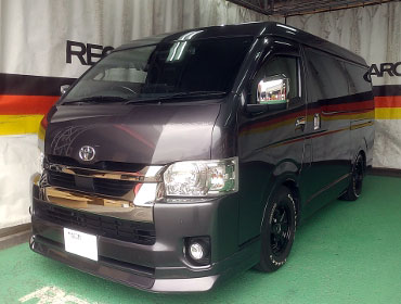 TOYOTA�@�n�C�G�[�X�@���C�h�o���@6�^���C�h�@�f�B�[�[���i2020�N�j�@�Ɂ@RECARO�i���J���j�@SR-7F�@GU100�@BK�@����