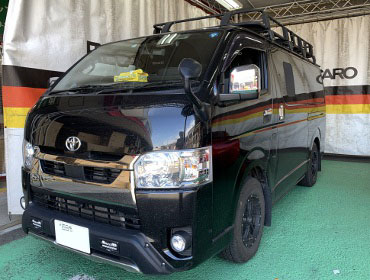 TOYOTA�@�n�C�G�[�X�@�Ɂ@RECARO�i���J���j�@SR-7F�@GK100�@BK/SIL�@���ʃV���[�g�J�b�g���H�@���@SR-7F GK100�@BK/SIL�@����