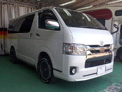 TOYOTA�@�n�C�G�[�X�@QDF-GDH206V�i2018�N�j�@�Ɂ@RECARO�i���J���j�@SR-7F�@GK100�@BK/BK�@����