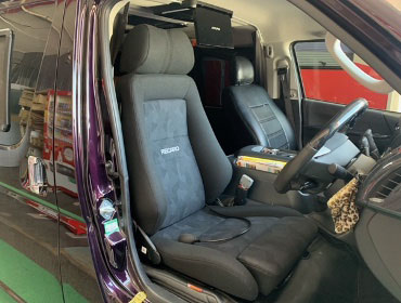 TOYOTA�@�n�C�G�[�X�@�Ɂ@RECARO�i���J���j�@�G���S���hMV�@BK�@����