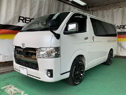 TOYOTA�@�n�C�G�[�X�@6�^�i���[�f�B�[�[���i2020�N�j�@�Ɂ@RECARO�i���J���j�@SR-7F�@GU100H�@BK�@�V�[�g�q�[�^�[�t���@�~���E�@����