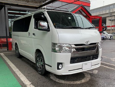 TOYOTA�@�n�C�G�[�X�@6�^�i���[�f�B�[�[���@�Ɂ@RECARO�i���J���j�@SR-7F�@GK100�@BK/RED�@����