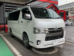 TOYOTA�@�n�C�G�[�X�@6�^�i���[�f�B�[�[���@�Ɂ@RECARO�i���J���j�@SR-7F�@GK100�@BK/RED�@����