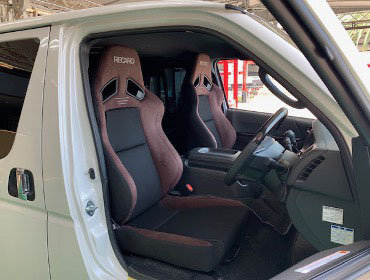 TOYOTA�@�n�C�G�[�X�o���@SuperGL�@�f�B�[�[���i2023�N�j�@�Ɂ@RECARO�i���J���j�@SR-7F�@GU100H�@�u���E���@�V�[�g�q�[�^�[�t���@�~���E�@����
