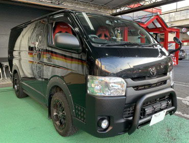 TOYOTA�@�n�C�G�[�X�@4�^�i���[�f�B�[�[��DX�@�Ɂ@RECARO�i���J���j�@SR-7F�@GU100�@RED�@�~���E�@����