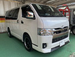 TOYOTA�@�n�C�G�[�X�@�Ɂ@RECARO�i���J���j�@SR-7F�@GU100H�@�u���E���@���ʃV���[�g�J�b�g���H�@�V�[�g�q�[�^�[�t���@�~���E�@����