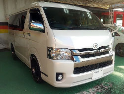 TOYOTA�@�n�C�G�[�X�o���@���C�h�@5�^�@�Ɂ@RECARO�i���J���j�@SR-7F�@GU100 BK�@����