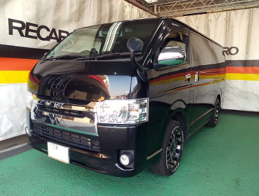 TOYOTA�@�n�C�G�[�X�@5�^�i���[�f�B�[�[���@�Ɂ@RECARO�i���J���j�@SR-7F�@GK100�@BK/BK�@����