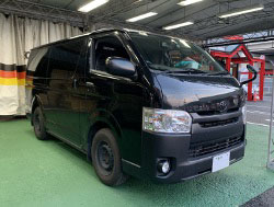 TOYOTA�@�n�C�G�[�X�@2�^�@�Ɂ@RECARO�i���J���j�@SR-7F�@KK100�@BK�@�V�[�g�q�[�^�[�t���@����